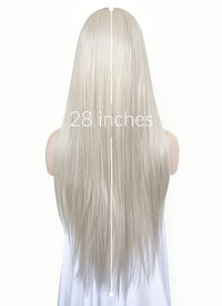 Ash Blonde Straight 13" x 6" Lace Top Kanekalon Synthetic Hair Wig LFS029
