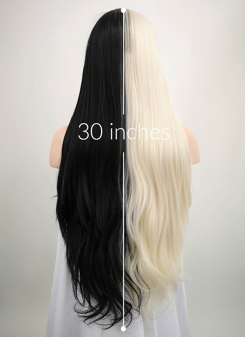 Black and blonde wig hot sale
