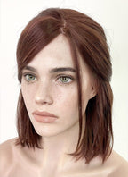 The Last of Us Ellie Williams Brunette Wavy Lace Front Synthetic Wig LW4018