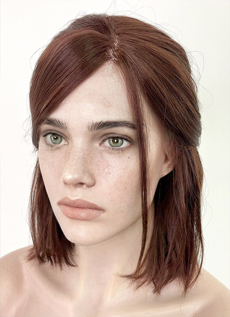 The Last of Us Ellie Williams Brunette Wavy Lace Front Synthetic Wig LW4018