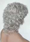 Light Grey Wavy Lace Front Synthetic Men's Wig LW4020