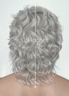 Light Grey Wavy Lace Front Synthetic Men's Wig LW4020