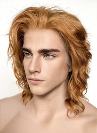 Blonde Wavy Lace Front Synthetic Men's Wig LW4021