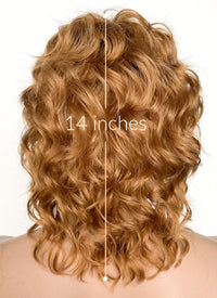 Blonde Wavy Lace Front Synthetic Men's Wig LW4021