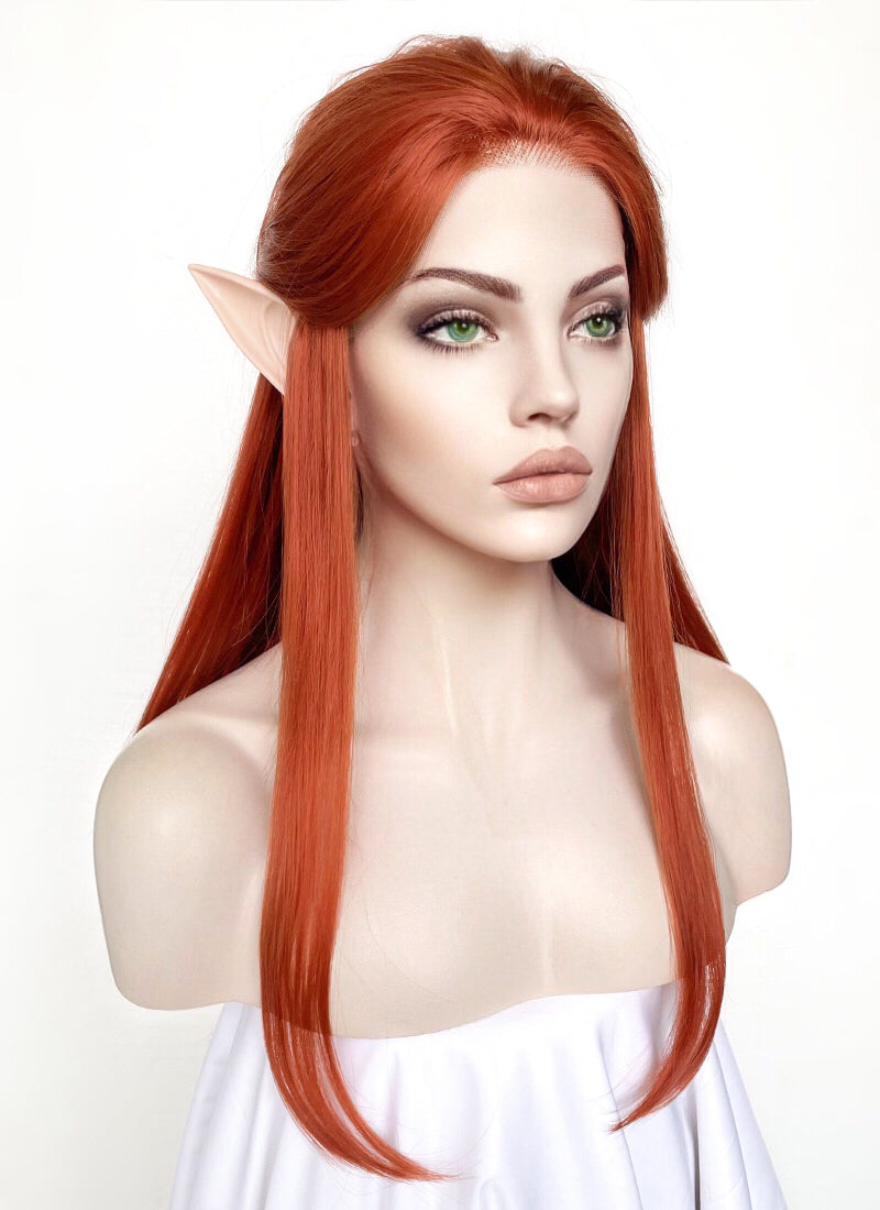 Critical Role The Legend of Vox Machina Keyleth Ginger Straight Lace Front Synthetic Wig LW4022