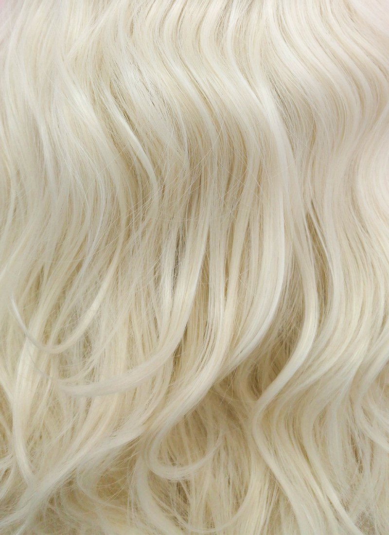 Wavy Platinum Blonde Lace Front Synthetic Wig LW667F - Wig Is Fashion Australia