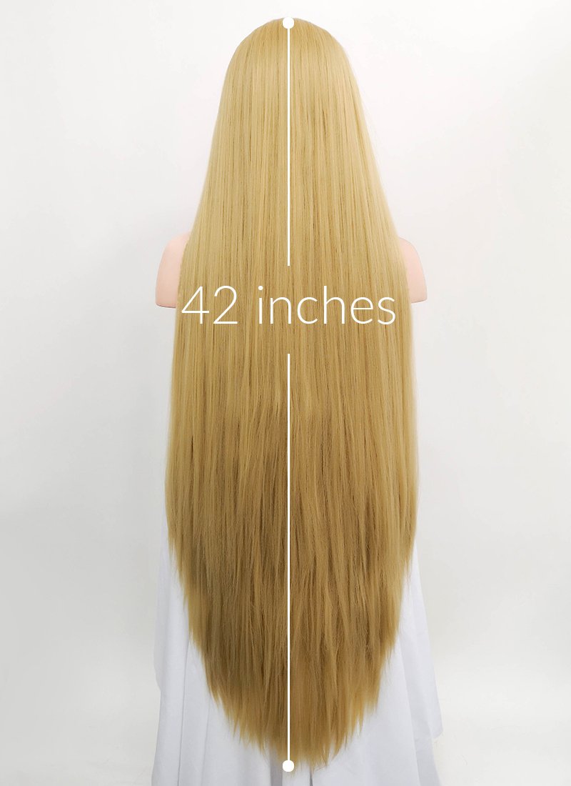 Straight Yaki Blonde Lace Wig CLF701S (Customisable) - Wig Is Fashion