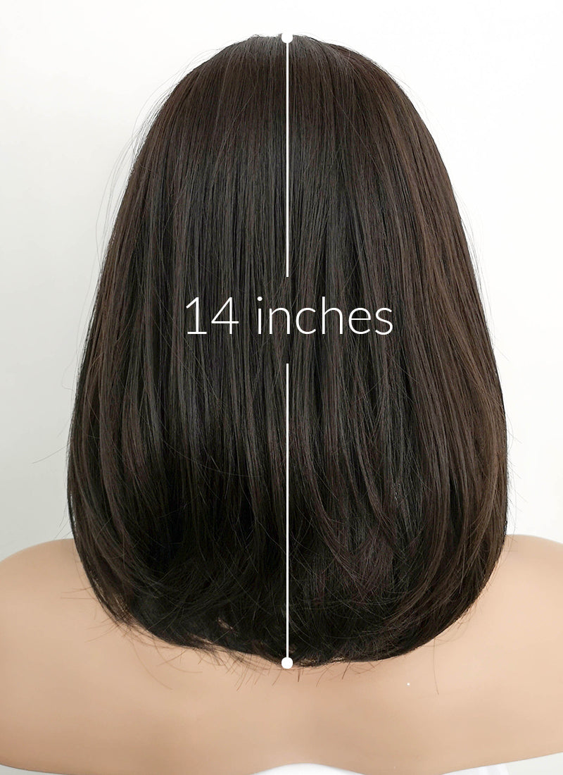 Brunette Straight Synthetic Bob Wig NS077