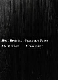 Black Straight Synthetic Wig NS215