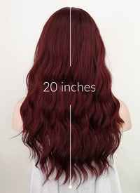 Red Wavy Synthetic Wig NS231