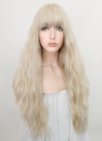 Light Blonde Wavy Synthetic Wig NS232