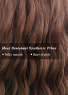 Brown Wavy Synthetic Hair Wig NS303