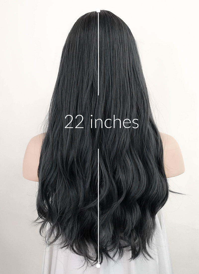 Bluish grey Wavy Synthetic Hair Wig NS336