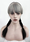 Black Mixed Grey Synthetic Wig NS360A
