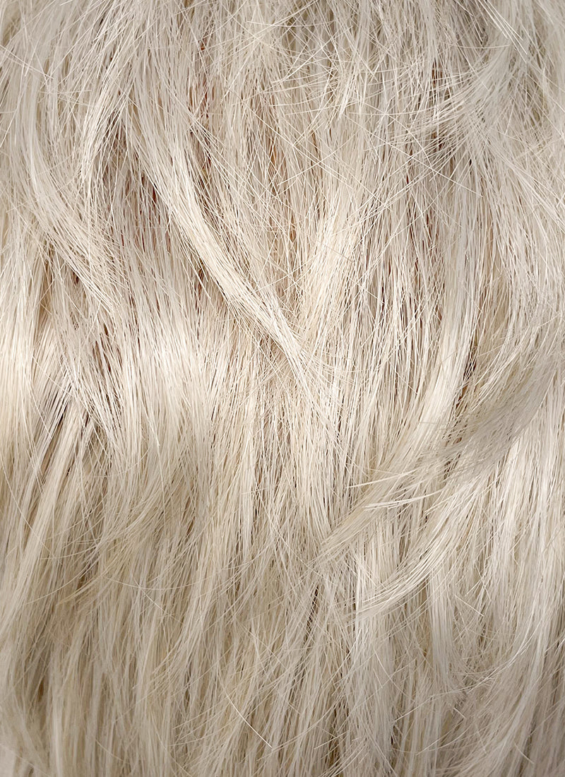 Ash Blonde With Dark Roots Straight Pixie Synthetic Men's Hair Wig NS424