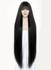 Black Yaki Straight Synthetic Hair Wig NS435