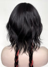 Natural Black Mixed Red Wavy Synthetic Hair Wig NS490