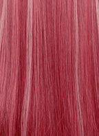 Red With Pink Highlights Straight Synthetic Hair Wig NS507