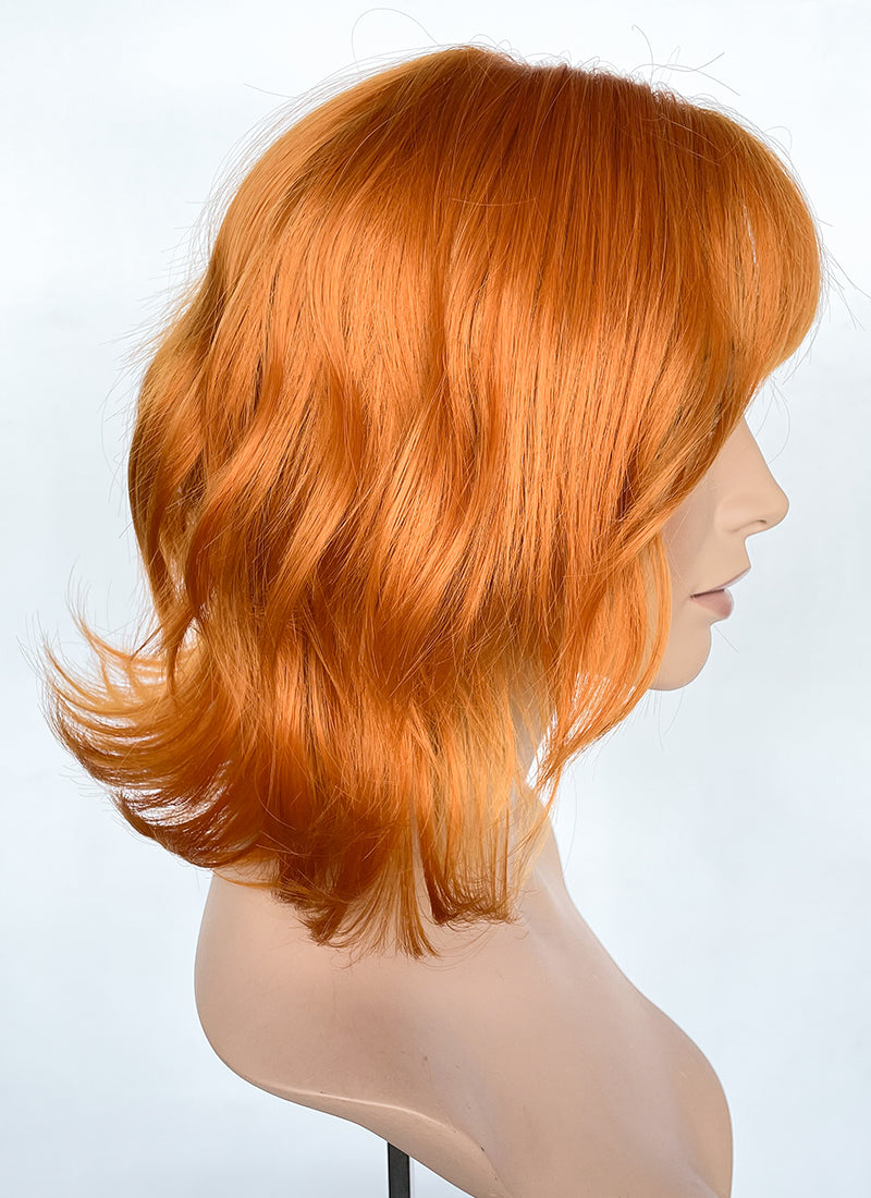 One Piece Nami Orange Wavy Flip Synthetic Hair Wig NS515