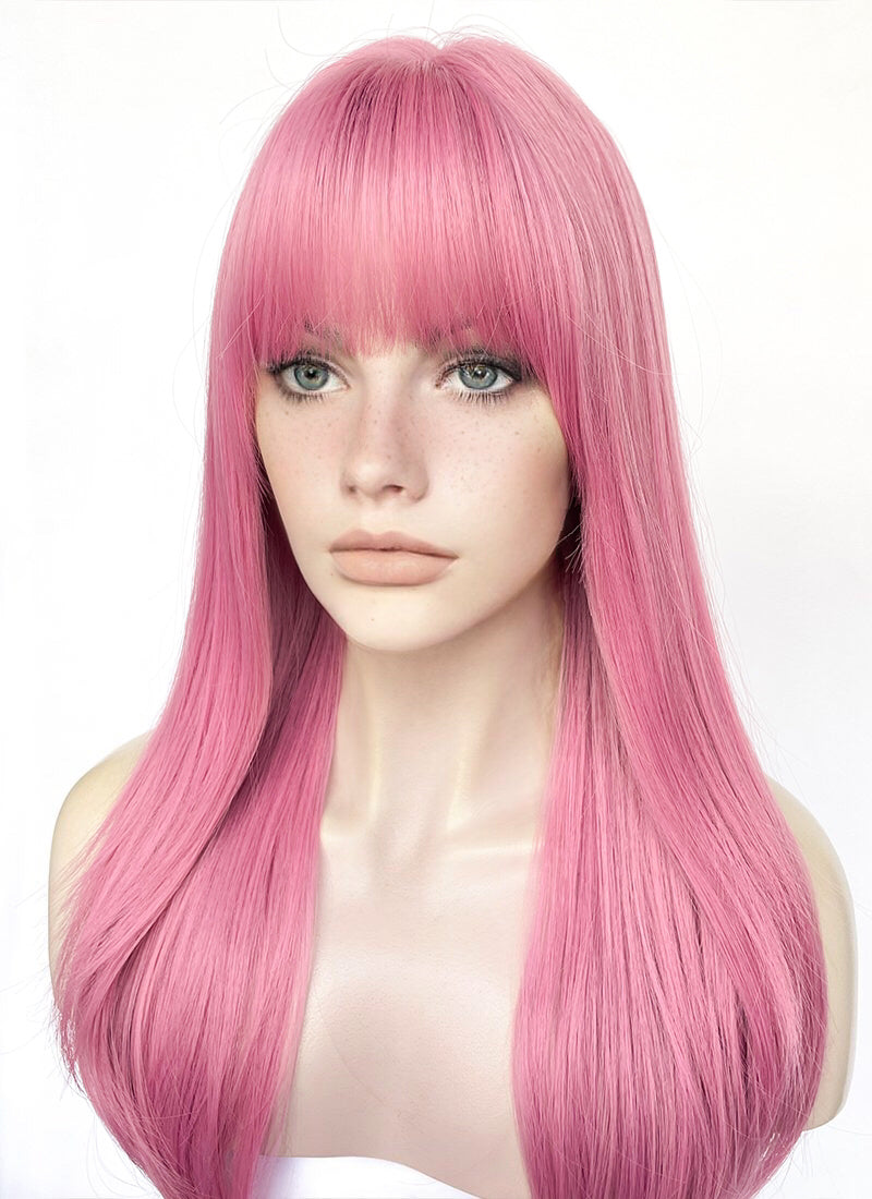 Pink Straight Synthetic Hair Wig NS522