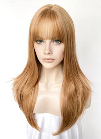 Golden Blonde Straight Synthetic Hair Wig NS530