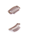 Black / Light Brown / Dark Brown / Cream 9 Teeth Snap Clips - Wig Is Fashion