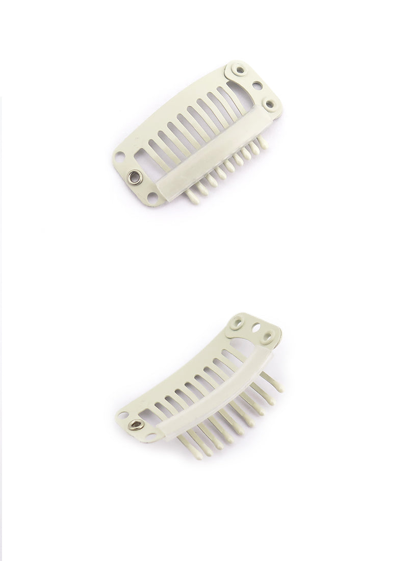 Black / Light Brown / Dark Brown / Cream 9 Teeth Snap Clips - Wig Is Fashion