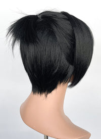 Baldur's Gate 3 Shadowheart Black Straight Synthetic Hair Wig With Ponytail Extension TB1662
