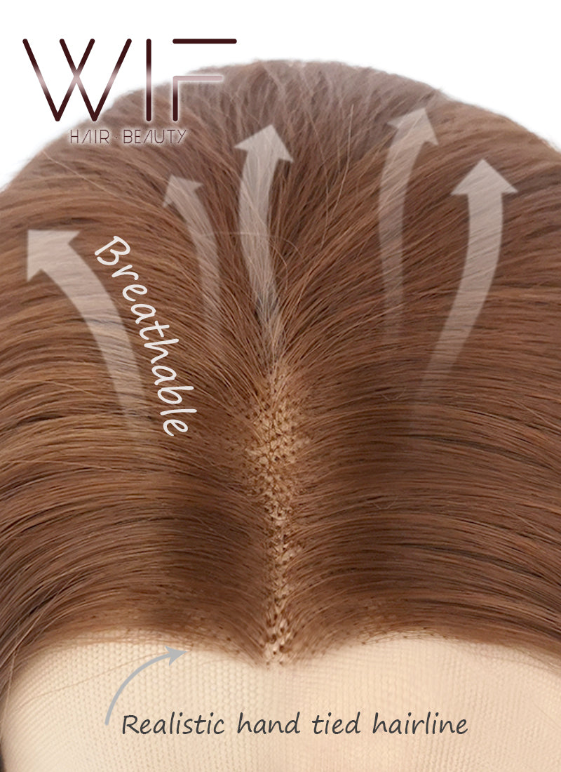 Straight Blonde Lace Front Synthetic Wig LF012 - Wig Is Fashion Australia